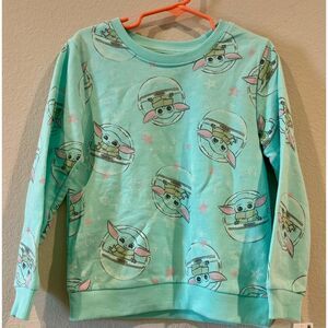 Star Wars Toddler Yoda With Stars Sweatshirt - Aruba‎ Blue - Size: 18M